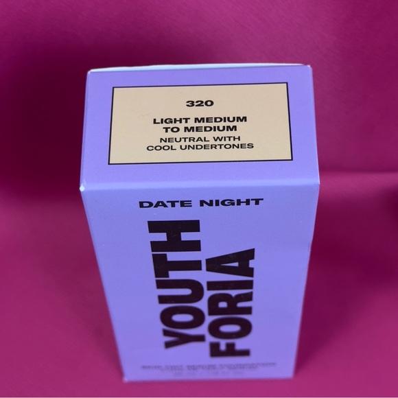 YouthForia Date Night Skin Tint Serum Foundation #320 Light Med.to Med. 35ml NWT - Picture 2 of 5